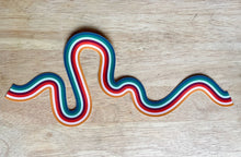 Load image into Gallery viewer, Stripe Squiggle Laptop Sticker