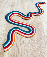 Load image into Gallery viewer, Stripe Squiggle Laptop Sticker