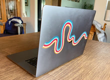 Load image into Gallery viewer, Stripe Squiggle Laptop Sticker
