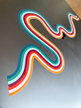 Load image into Gallery viewer, Stripe Squiggle Laptop Sticker