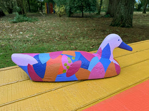 Painted Duck in Pinks