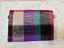 Load image into Gallery viewer, Pink and Purple Plaid Vintage Blanket Clutch Purse