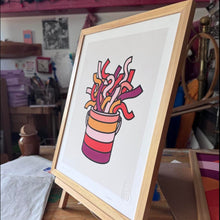 Load image into Gallery viewer, Framed Can of Worms Print