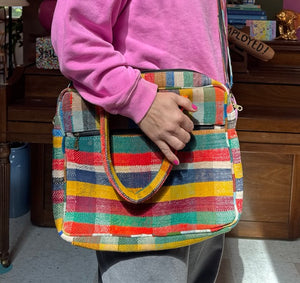 Multicolor Vintage Blanket Laptop Bag