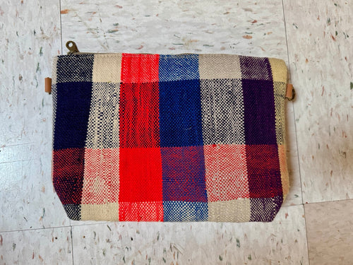 Vibrant Plaid Zippered Bag