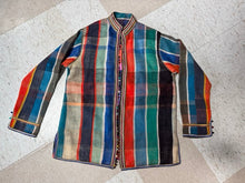 Load image into Gallery viewer, Structured Vintage Blanket Coat with Moroccan Trim