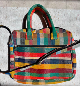 Multicolor Vintage Blanket Laptop Bag